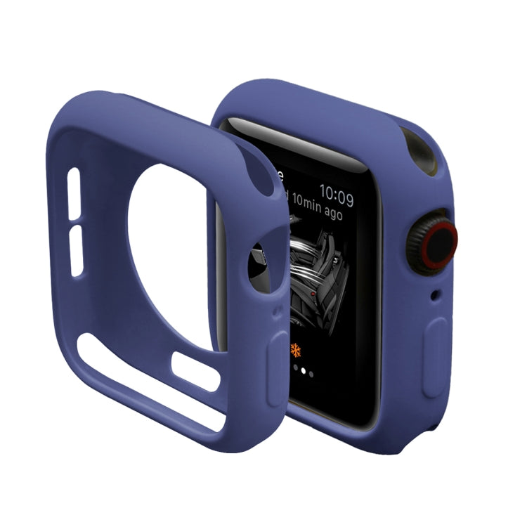 ENKAY Hat-Prince 2 in 1 TPU Semi-clad Protective Shell + 3D Full Screen PET Curved Heat Bending HD Screen Protector for Apple Watch Series 5 & 4 40mm(Blue) - Watch Cases by ENKAY | Online Shopping UK | buy2fix