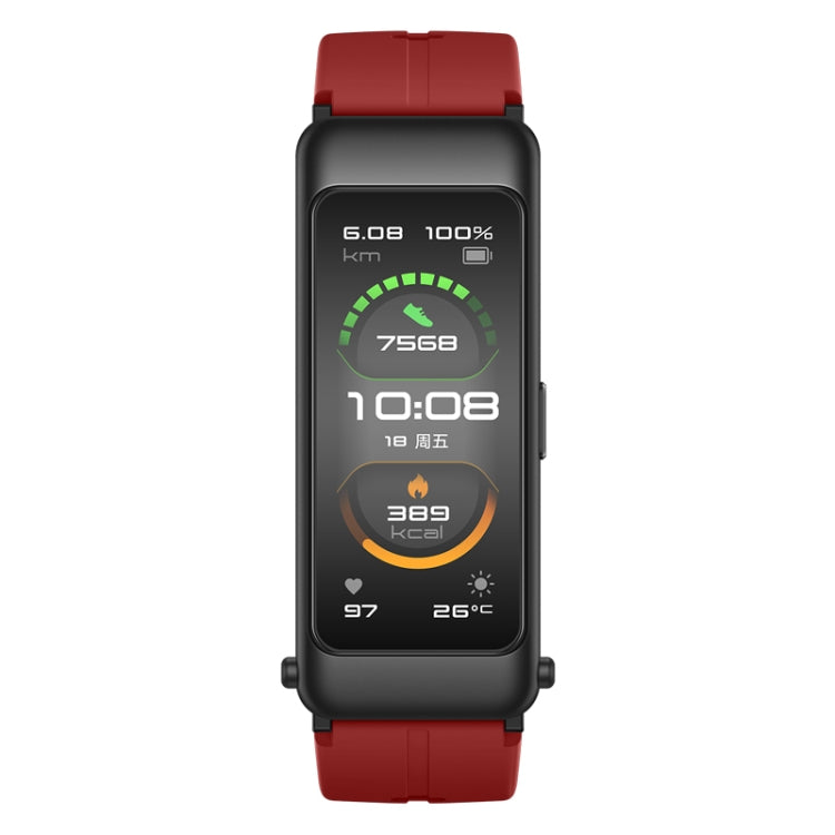 Original Huawei Band B6 FDS-B19 1.53 inch AMOLED Screen IP57 Waterproof Smart Bluetooth Earphone Wristband Bracelet, Sport Version, Support Heart Rate Monitor / Information Reminder / Sleep Monitor (Coral Red) - Wearable Devices by Huawei | Online Shopping UK | buy2fix