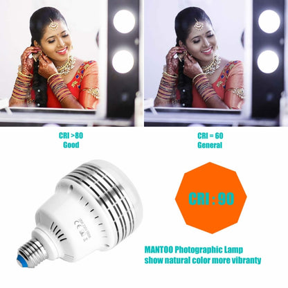 MANTOO PGL35 35W 230V 5500K 3900LM LED Light Bulb for Photography Lighting - LED Blubs & Tubes by MANTOO | Online Shopping UK | buy2fix