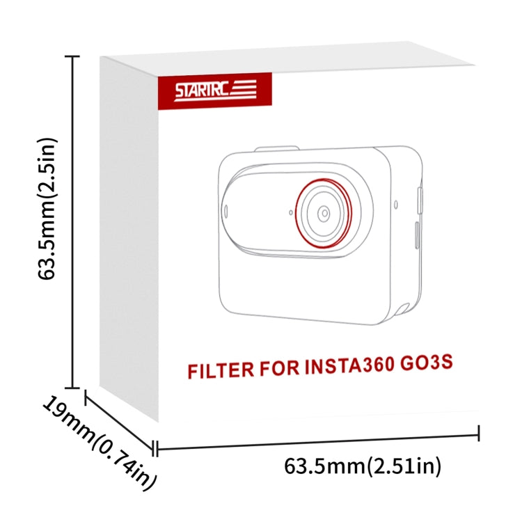 For Insta360 GO 3S STARTRC CPL Camera Lens Filter (Black Red) - Len Accessories by STARTRC | Online Shopping UK | buy2fix