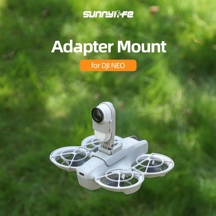 For DJI Neo / Insta360 GO 3S / GO 3 Sunnylife Drone Expansion Mount Action Camera Holder Adapter (Grey) - Mount & Holder by Sunnylife | Online Shopping UK | buy2fix