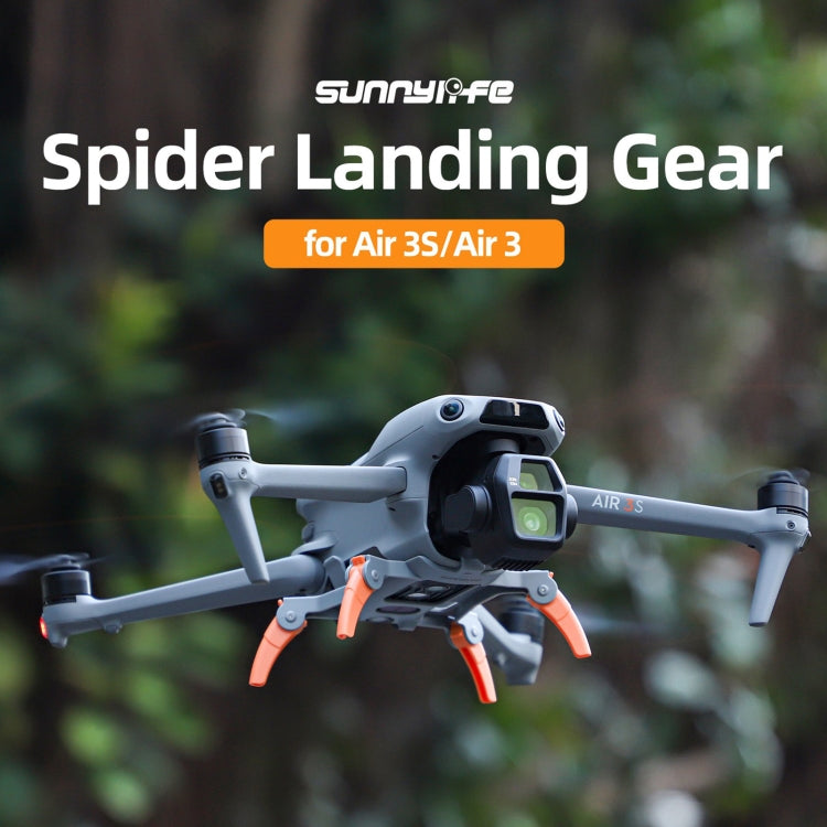 For DJI Air 3S / 3 Sunnylife Landing Gear Extensions Heightened Spider Gears Support Leg (Grey) - Landing Gear by Sunnylife | Online Shopping UK | buy2fix