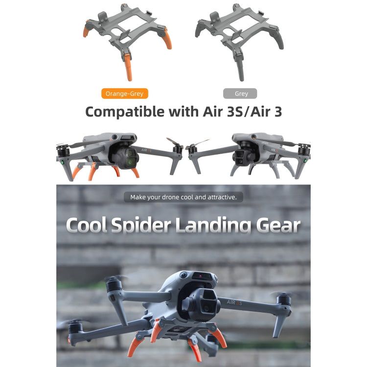 For DJI Air 3S / 3 Sunnylife Landing Gear Extensions Heightened Spider Gears Support Leg (Grey) - Landing Gear by Sunnylife | Online Shopping UK | buy2fix