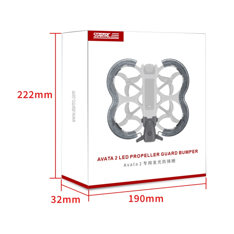 For DJI Avata 2 STARTRC Drone LED Propeller Protective Guard Anti-collision Ring (Transparent) - Other by STARTRC | Online Shopping UK | buy2fix