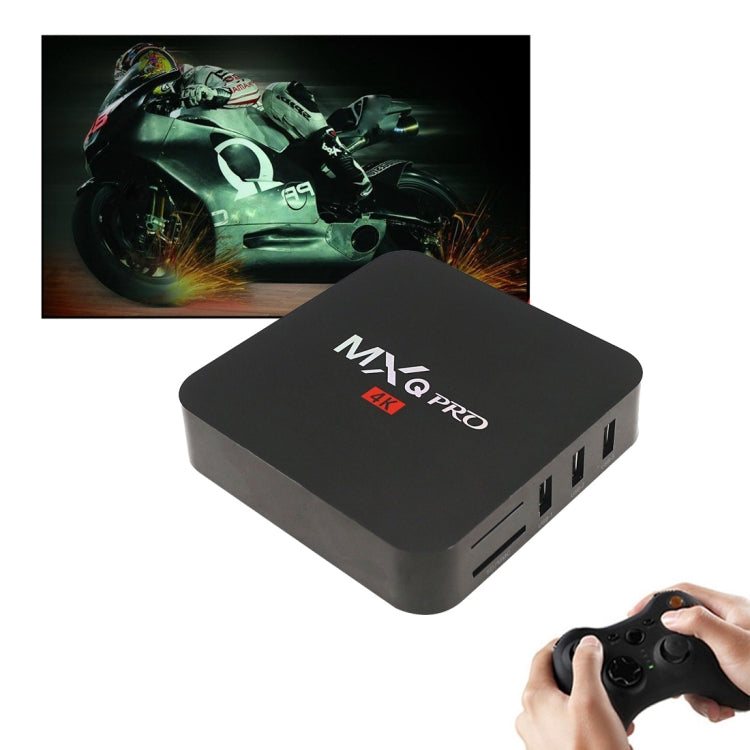 MXQ PROi 1080P 4K HD Smart TV BOX with Remote Controller, Android 7.1 S905W Quad Core Cortex-A53 Up to 2GHz, RAM: 1GB, ROM: 8GB, Support WiFi, EU Plug - Amlogic S905 by buy2fix | Online Shopping UK | buy2fix