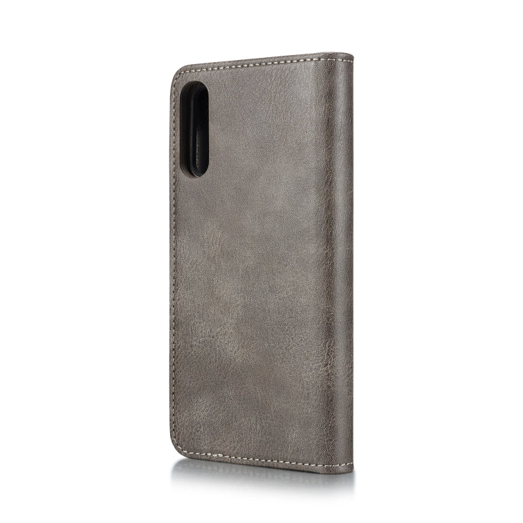 For Galaxy A50 & A30s & A50s DG.MING Crazy Horse Texture Flip Detachable Magnetic Leather Case with Holder & Card Slots & Wallet(Gray) - Galaxy Phone Cases by DG.MING | Online Shopping UK | buy2fix