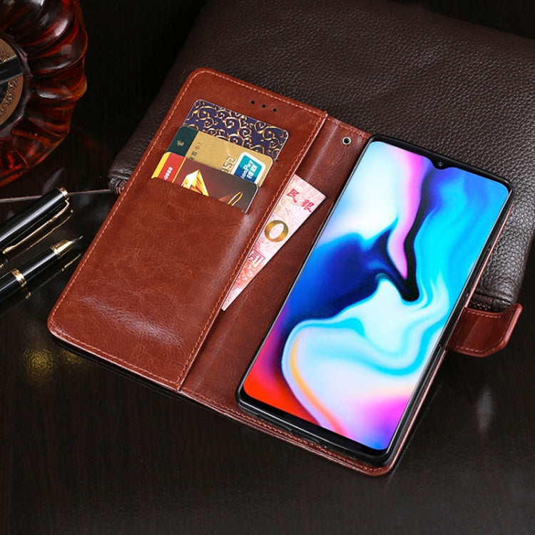 For Lenovo K12 idewei Crazy Horse Texture Horizontal Flip Leather Case with Holder & Card Slots & Wallet(Rose Red) - Lenovo by idewei | Online Shopping UK | buy2fix