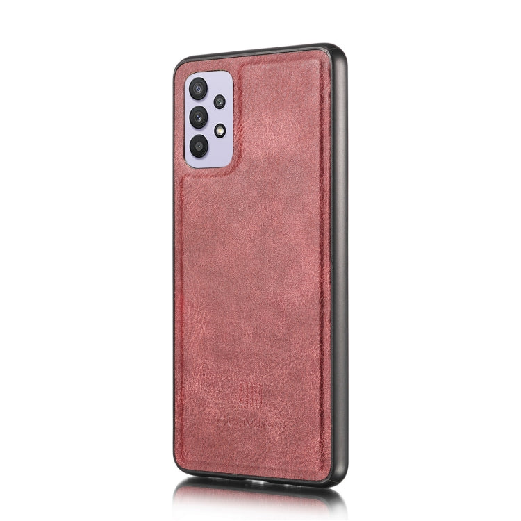 For Samsung Galaxy A32 5G DG.MING Crazy Horse Texture Flip Detachable Magnetic Leather Case with Holder & Card Slots & Wallet(Red) - Galaxy Phone Cases by DG.MING | Online Shopping UK | buy2fix