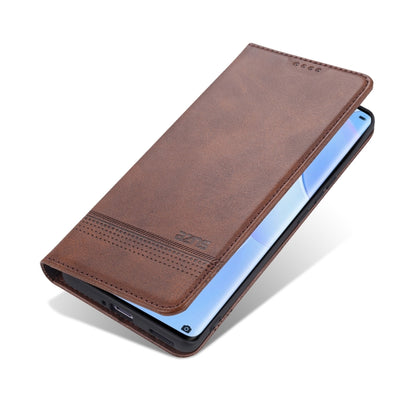 For Huawei nova 8 Pro 5G AZNS Magnetic Calf Texture Horizontal Flip Leather Case with Card Slots & Holder & Wallet(Dark Brown) - Huawei Cases by AZNS | Online Shopping UK | buy2fix