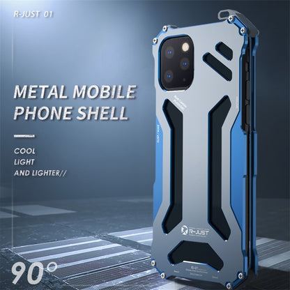 For iPhone 11 R-JUST Shockproof Dustproof Armor Metal Protective Case(Black) - iPhone 11 Cases by R-JUST | Online Shopping UK | buy2fix