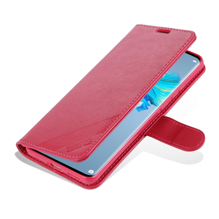 For Huawei Mate 40 Pro AZNS Sheepskin Texture Horizontal Flip Leather Case with Holder & Card Slots & Wallet(Red) - Huawei Cases by AZNS | Online Shopping UK | buy2fix