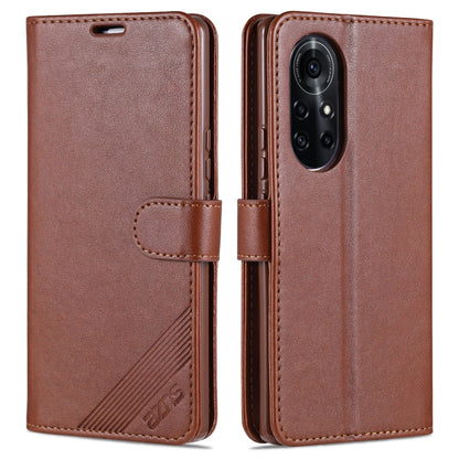 For Huawei nova 8 Pro 5G AZNS Sheepskin Texture Horizontal Flip Leather Case with Holder & Card Slots & Wallet(Brown) - Huawei Cases by AZNS | Online Shopping UK | buy2fix