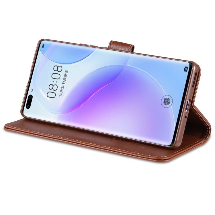 For Huawei nova 8 Pro 5G AZNS Sheepskin Texture Horizontal Flip Leather Case with Holder & Card Slots & Wallet(Brown) - Huawei Cases by AZNS | Online Shopping UK | buy2fix