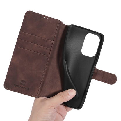 For Xiaomi Redmi K40 DG.MING Retro Oil Side Horizontal Flip Leather Case with Holder & Card Slots & Wallet(Coffee) - Xiaomi Cases by DG.MING | Online Shopping UK | buy2fix