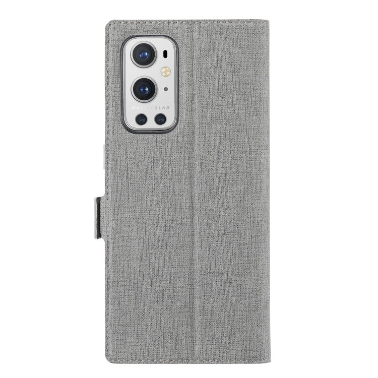 For OnePlus 9 Pro ViLi K Series Shockproof TPU + PU Leather Magnetic Buckle Horizontal Flip Case with Card Slots & Wallet & Holder(Grey) - OnePlus Cases by ViLi | Online Shopping UK | buy2fix