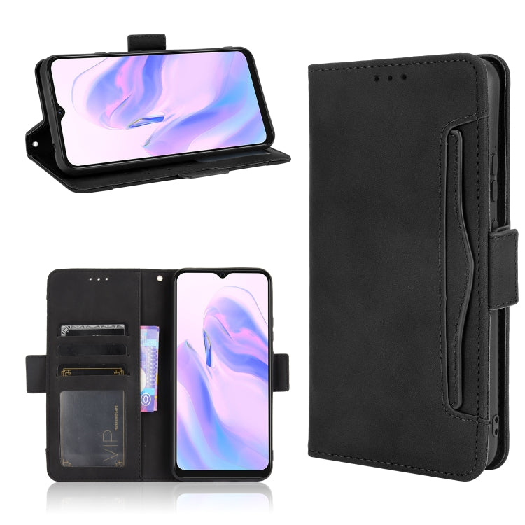 For Blackview A70 (2021) Skin Feel Calf Pattern Horizontal Flip Leather Case with Holder & Card Slots & Photo Frame(Black) - More Brand by buy2fix | Online Shopping UK | buy2fix