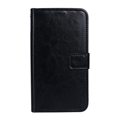 For Sharp Aquos R6 idewei Crazy Horse Texture Horizontal Flip Leather Case with Holder & Card Slots & Wallet(Black) - More Brand by idewei | Online Shopping UK | buy2fix