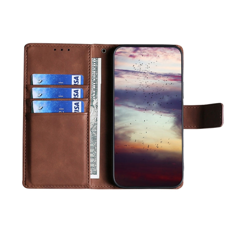 For Doogee N30 Skin Feel Crocodile Texture Magnetic Clasp Horizontal Flip PU Leather Case with Holder & Card Slots & Wallet(Brown) - More Brand by buy2fix | Online Shopping UK | buy2fix