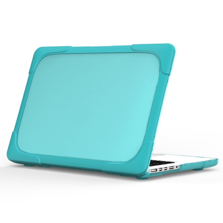 TPU + PC Two-color Anti-fall Laptop Protective Case For MacBook Pro Retina 13.3 inch A1502 / A1425(Sky Blue) - MacBook Pro Cases by buy2fix | Online Shopping UK | buy2fix