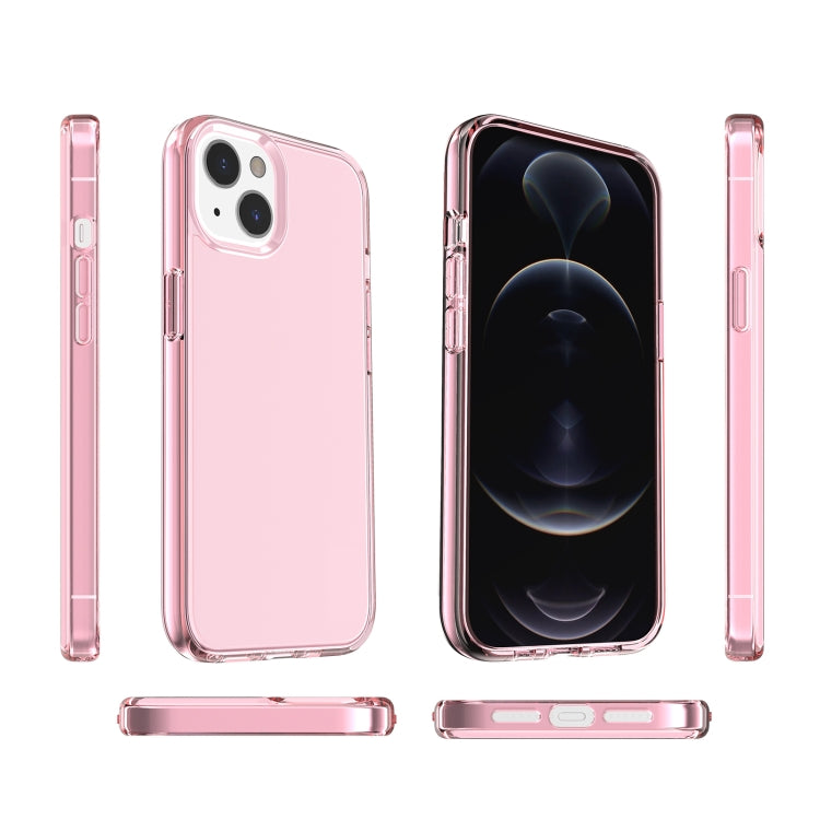 For iPhone 13 mini Shockproof Terminator Style Transparent Protective Case (Pink) - iPhone 13 mini Cases by buy2fix | Online Shopping UK | buy2fix