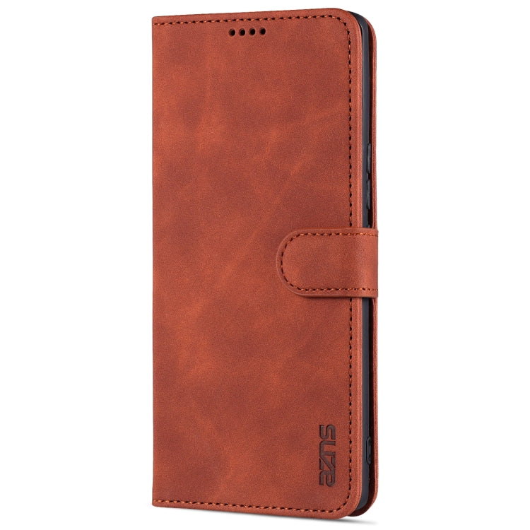 For Honor 50 Pro AZNS Skin Feel Calf Texture Horizontal Flip Leather Case with Card Slots & Holder & Wallet(Brown) - Honor Cases by AZNS | Online Shopping UK | buy2fix