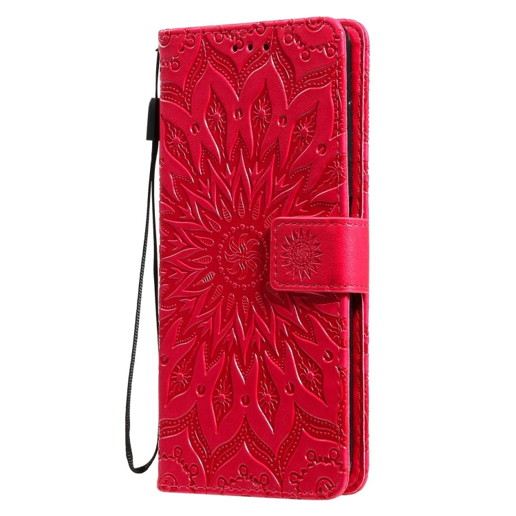 For Nokia 6.3 / G20 / G10 Sun Embossing Pattern Horizontal Flip Leather Case with Card Slot & Holder & Wallet & Lanyard(Red) - Nokia Cases by buy2fix | Online Shopping UK | buy2fix