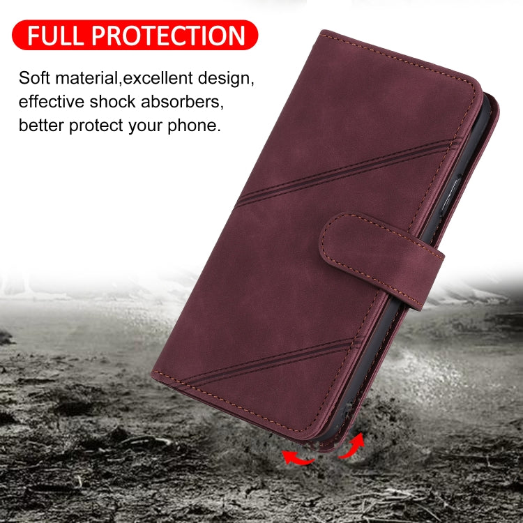 For Xiaomi Redmi Note 9 Pro/Note 9S Skin Feel Business Horizontal Flip PU Leather Case with Holder & Multi-Card Slots & Wallet & Lanyard & Photo Frame(Red) - Xiaomi Cases by buy2fix | Online Shopping UK | buy2fix