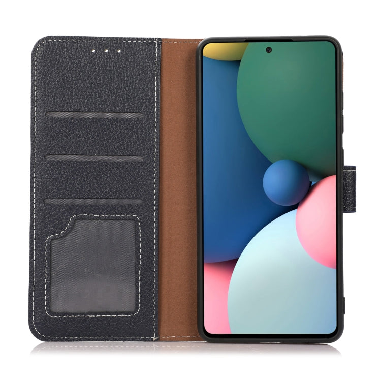 For Xiaomi Redmi Note 10 / Note 10S Litchi Texture PU + TPU Horizontal Flip Leather Case with Holder & Card Slots & Wallet(Dark Blue) - Xiaomi Cases by buy2fix | Online Shopping UK | buy2fix