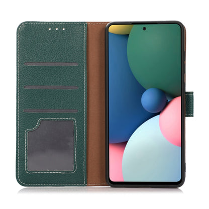 For Xiaomi Redmi Note 10 5G / Poco M3 Pro Litchi Texture PU + TPU Horizontal Flip Leather Case with Holder & Card Slots & Wallet(Dark Green) - Xiaomi Cases by buy2fix | Online Shopping UK | buy2fix