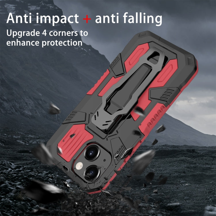 For iPhone 13 mini Machine Armor Warrior Shockproof PC + TPU Protective Case (Red) - iPhone 13 mini Cases by buy2fix | Online Shopping UK | buy2fix