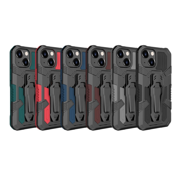 For iPhone 13 mini Machine Armor Warrior Shockproof PC + TPU Protective Case (Green) - iPhone 13 mini Cases by buy2fix | Online Shopping UK | buy2fix