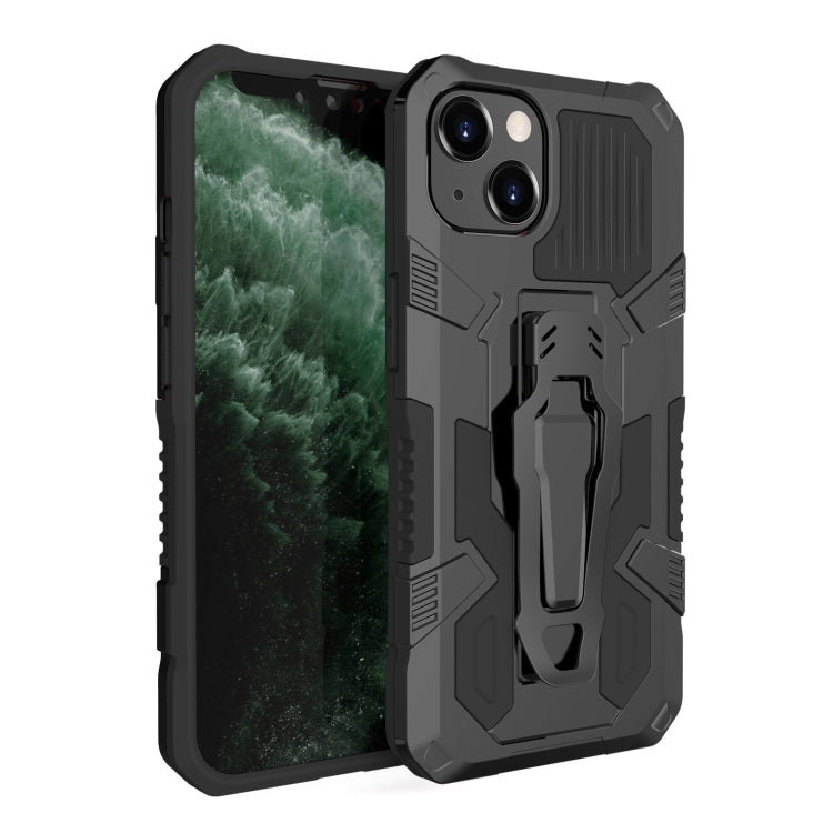 For iPhone 13 Machine Armor Warrior Shockproof PC + TPU Protective Case(Black) - iPhone 13 Cases by buy2fix | Online Shopping UK | buy2fix