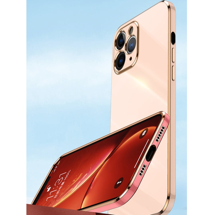 For iPhone 11 XINLI Straight 6D Plating Gold Edge TPU Shockproof Case (Hawthorn Red) - iPhone 11 Cases by XINLI | Online Shopping UK | buy2fix