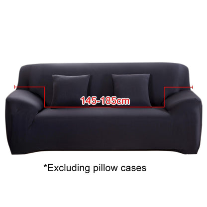 Four Seasons Solid Color Elastic Full Coverage Non-slip Sofa Cover(Black) - Sofa Covers & Chair Covers by buy2fix | Online Shopping UK | buy2fix