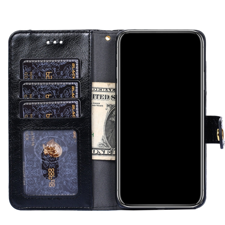 For vivo Y72 5G / iQOO Z3 Zipper Bag PU + TPU Horizontal Flip Leather Case with Holder & Card Slot & Wallet & Lanyard(Black) - vivo Cases by buy2fix | Online Shopping UK | buy2fix