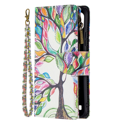 For OPPO Realme C21/C20 Colored Drawing Pattern Zipper Horizontal Flip Leather Case with Holder & Card Slots & Wallet(Big Tree) - Realme Cases by buy2fix | Online Shopping UK | buy2fix