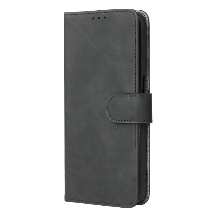 For OPPO A16 Solid Color Skin Feel Magnetic Buckle Horizontal Flip Calf Texture PU Leather Case with Holder & Card Slots & Wallet(Black) - OPPO Cases by buy2fix | Online Shopping UK | buy2fix