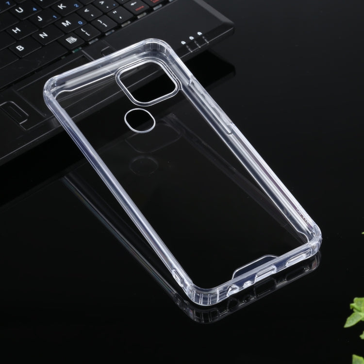 For OPPO A15 Four-corner Shockproof Transparent TPU + PC Protective Case - OPPO Cases by buy2fix | Online Shopping UK | buy2fix