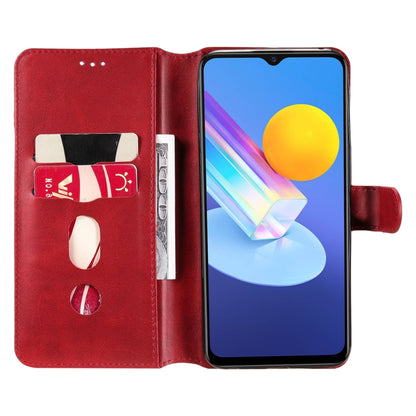 Classic Calf Texture PU + TPU Horizontal Flip Leather Case with Holder & Card Slots & Wallet For vivo Y72 5G(Red) - vivo Cases by buy2fix | Online Shopping UK | buy2fix