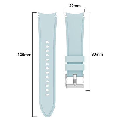 For Samsung Galaxy Watch4 Classic 46mm Silicone Watch Band(Light Blue) - Watch Bands by buy2fix | Online Shopping UK | buy2fix