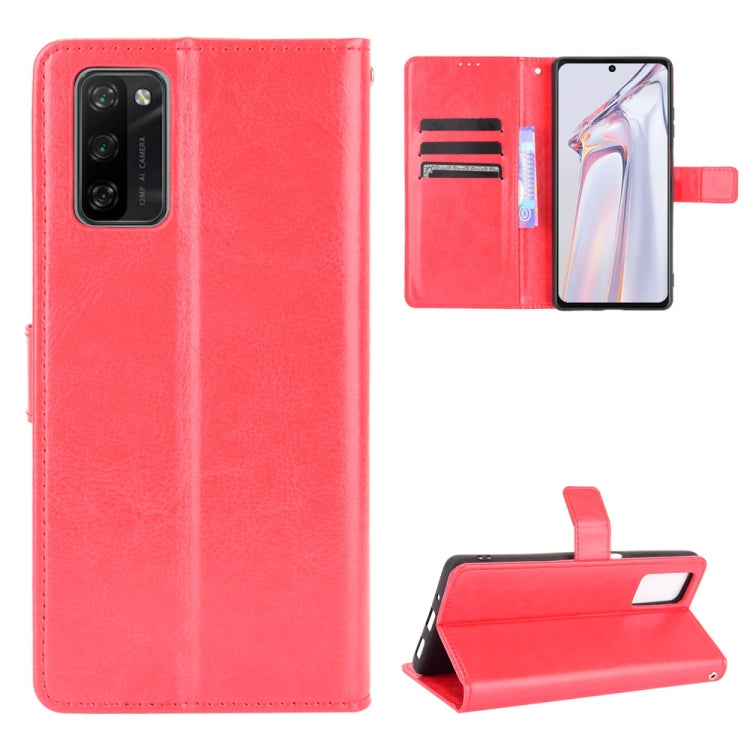 For Blackview A100 Crazy Horse Texture Horizontal Flip Leather Case with Holder & Card Slots & Lanyard(Red) - More Brand by buy2fix | Online Shopping UK | buy2fix