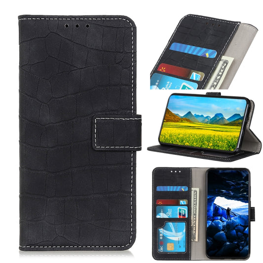 For Nokia XR20 5G Magnetic Crocodile Texture Horizontal Flip Leather Case with Holder & Card Slots & Wallet(Black) - Nokia Cases by buy2fix | Online Shopping UK | buy2fix