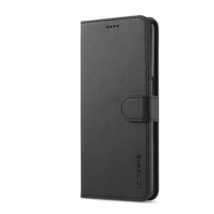 LC.IMEEKE Calf Texture Horizontal Flip Leather Case with Holder & Card Slots & Wallet For OPPO A16(Black) - OPPO Cases by LC.IMEEKE | Online Shopping UK | buy2fix