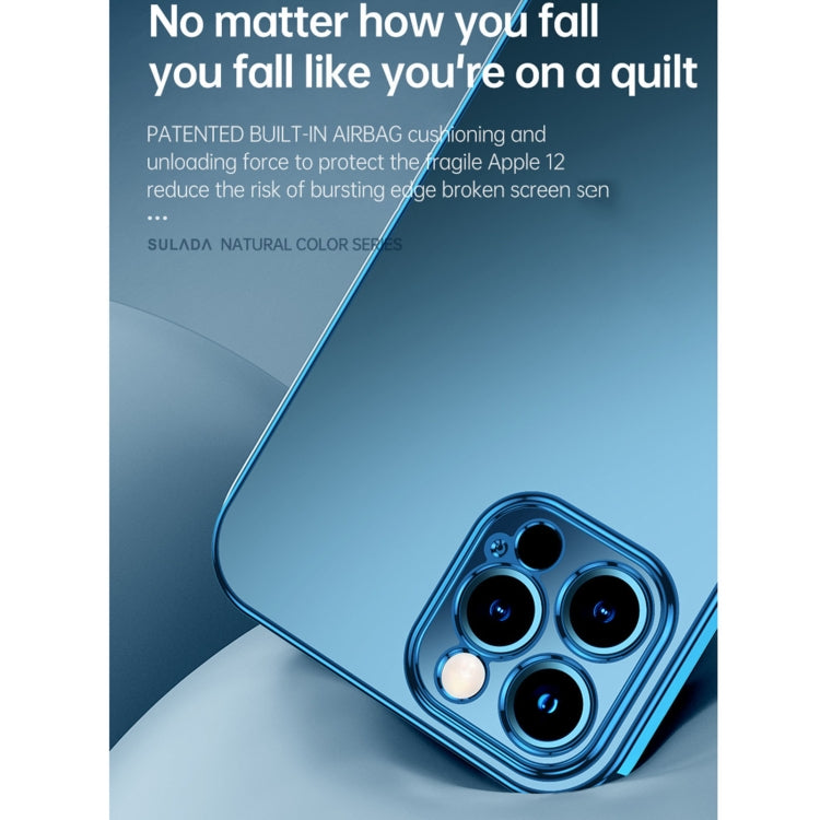 For iPhone 13 Pro SULADA Electroplating Shockproof Ultra-thin TPU Protective Case (Blue) - iPhone 13 Pro Cases by SULADA | Online Shopping UK | buy2fix