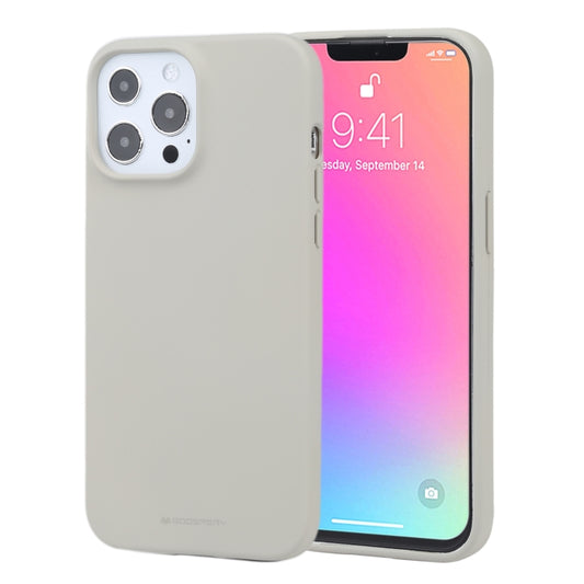 For iPhone 13 Pro Max GOOSPERY SOFT FEELING Liquid TPU Shockproof Soft Case (Stone Grey) - iPhone 13 Pro Max Cases by GOOSPERY | Online Shopping UK | buy2fix