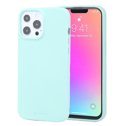 For iPhone 13 Pro Max GOOSPERY SOFT FEELING Liquid TPU Shockproof Soft Case (Mint Green) - iPhone 13 Pro Max Cases by GOOSPERY | Online Shopping UK | buy2fix