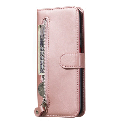 For Huawei Honor 9X / Honor 9X Pro Fashion Calf Texture Zipper Horizontal Flip PU Leather Case, with Holder & Card Slots & Wallet(Rose Gold) - Honor Cases by buy2fix | Online Shopping UK | buy2fix