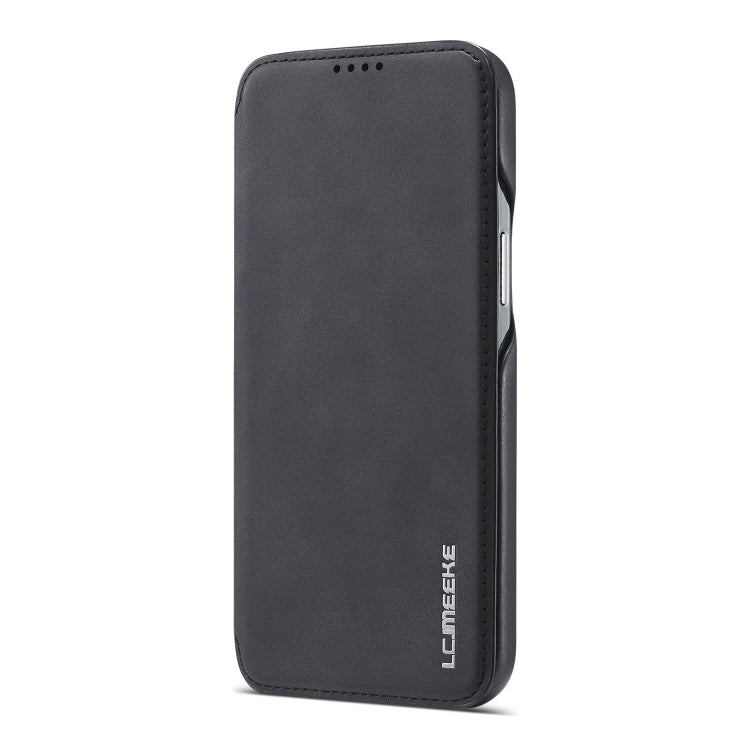For iPhone 13 LC.IMEEKE Hon Ancient Series Horizontal Flip Leather Case with Holder & Card Slot(Black) - iPhone 13 Cases by LC.IMEEKE | Online Shopping UK | buy2fix