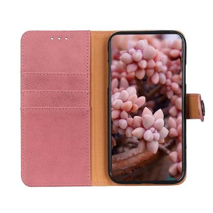 For Xiaomi Redmi 10 / Redmi Note 11 4G KHAZNEH Cowhide Texture Horizontal Flip Leather Case with Holder & Card Slots & Wallet(Pink) - Xiaomi Cases by buy2fix | Online Shopping UK | buy2fix