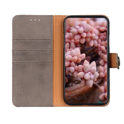 For Xiaomi Redmi 10 / Redmi Note 11 4G KHAZNEH Cowhide Texture Horizontal Flip Leather Case with Holder & Card Slots & Wallet(Khaki) - Xiaomi Cases by buy2fix | Online Shopping UK | buy2fix